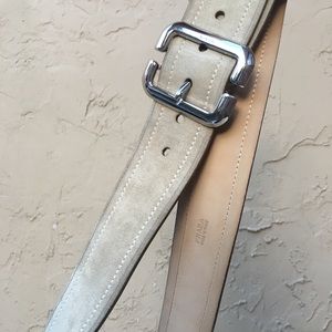 Prada✨ Tan Wide Suede Belt AUTHENTIC